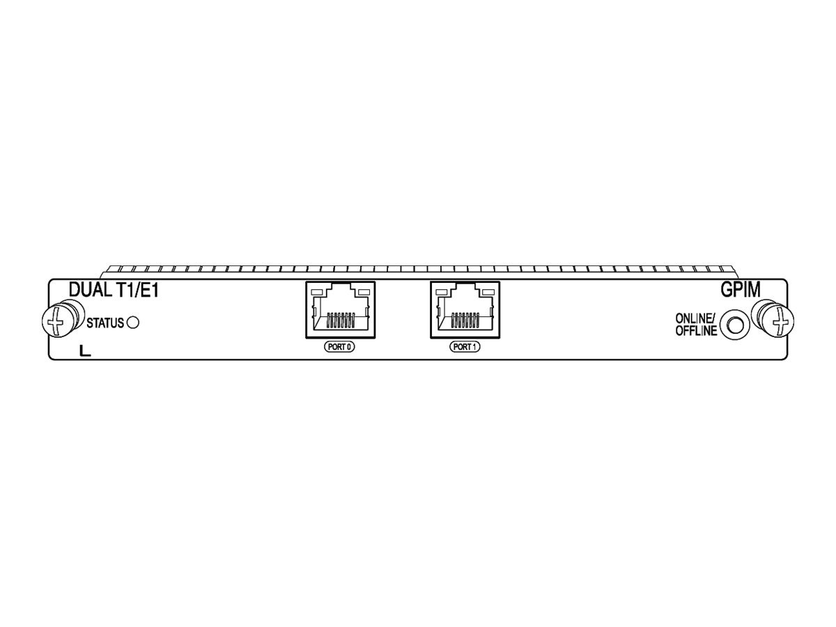 Juniper Networks Gigabit-Backplane Pluggable Interface Module - expansion module - 2 ports