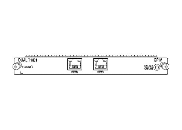 Juniper Networks Gigabit-Backplane Pluggable Interface Module - expansion module - 2 ports