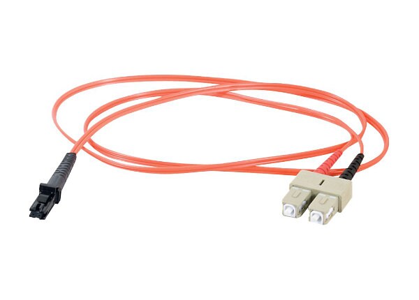 C2G 10m MTRJ-SC 62.5/125 OM1 Duplex Multimode PVC Fiber Optic Cable - Orange - patch cable - 10 m