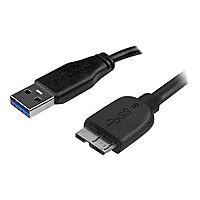 StarTech.com Short Slim SuperSpeed USB 3.0 A to Micro B Cable - M/M