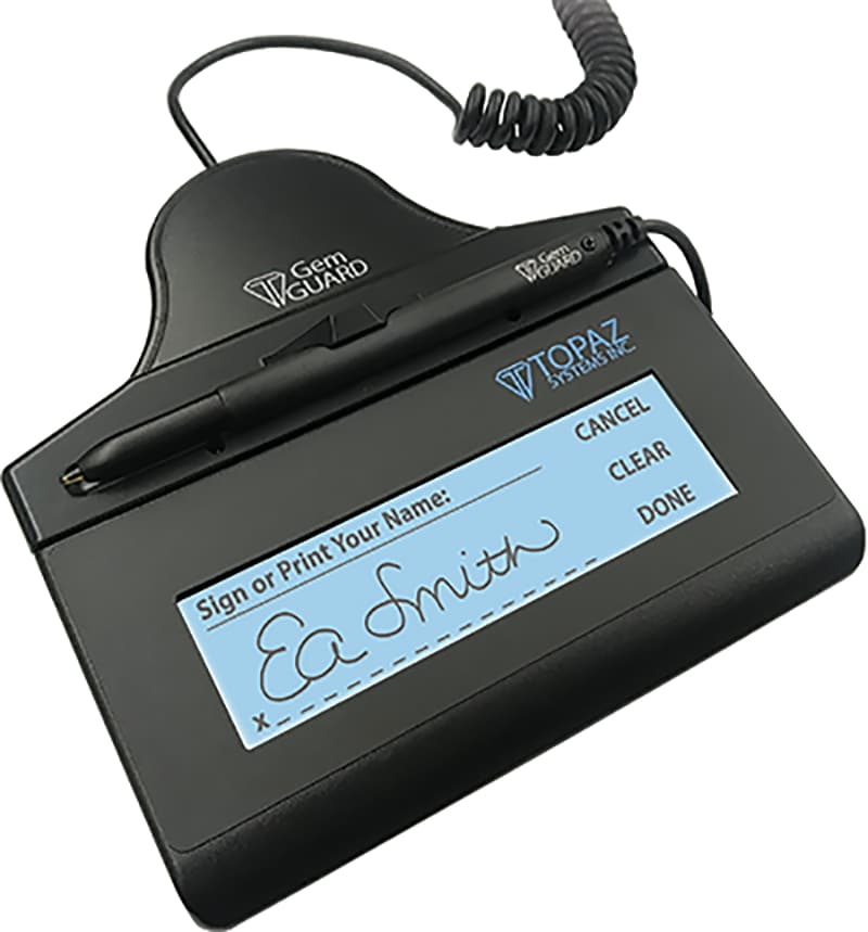 Topaz Systems SignatureGem LCD 1x5 USB WOWPad