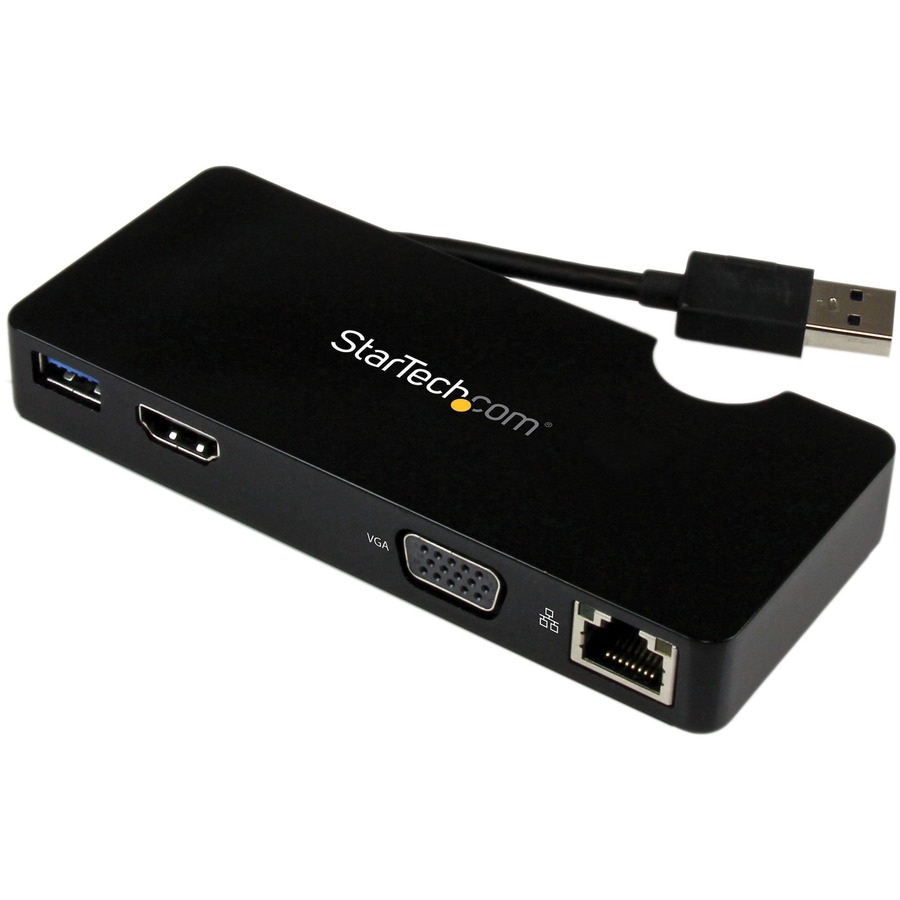 StarTech.com Travel Docking Station for Laptops - HDMI or VGA - USB 3.0 - P