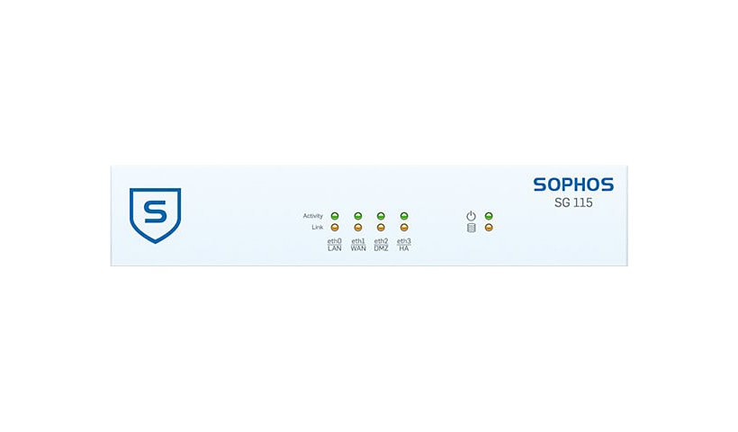 Sophos SG 115 - security appliance - with 3 years TotalProtect