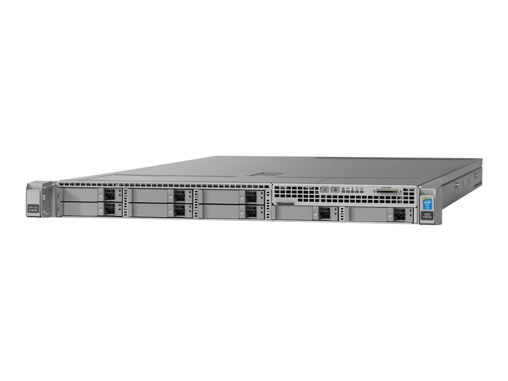 Cisco UCS Smart Play 8 C220 M4 SFF Entry Plus - rack-mountable - Xeon E5-2630V3 2.4 GHz - 64 GB - no HDD - with 2 x UCS