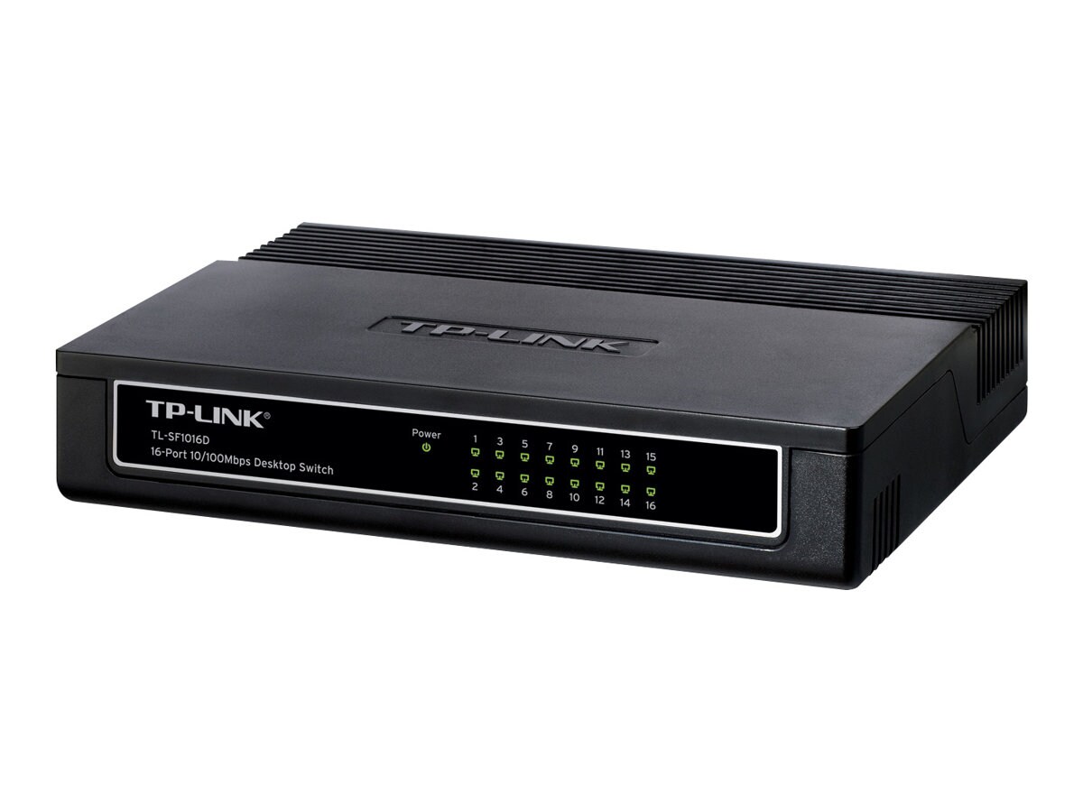 TP-LINK TL-SF1016D - 16 Port 10/100Mbps Fast Ethernet Switch