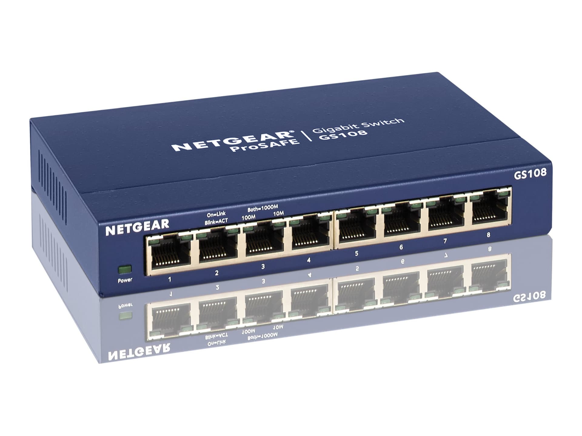 NETGEAR 8-Port Gigabit Ethernet Switch, Plug-and-Play (GS108)
