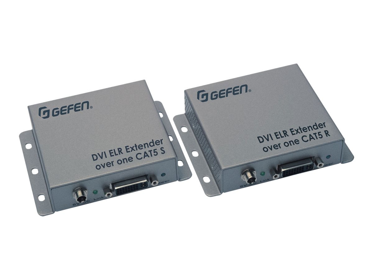 Gefen DVI ELR Extender over one CAT5, Sender and Receiver Units - video extender