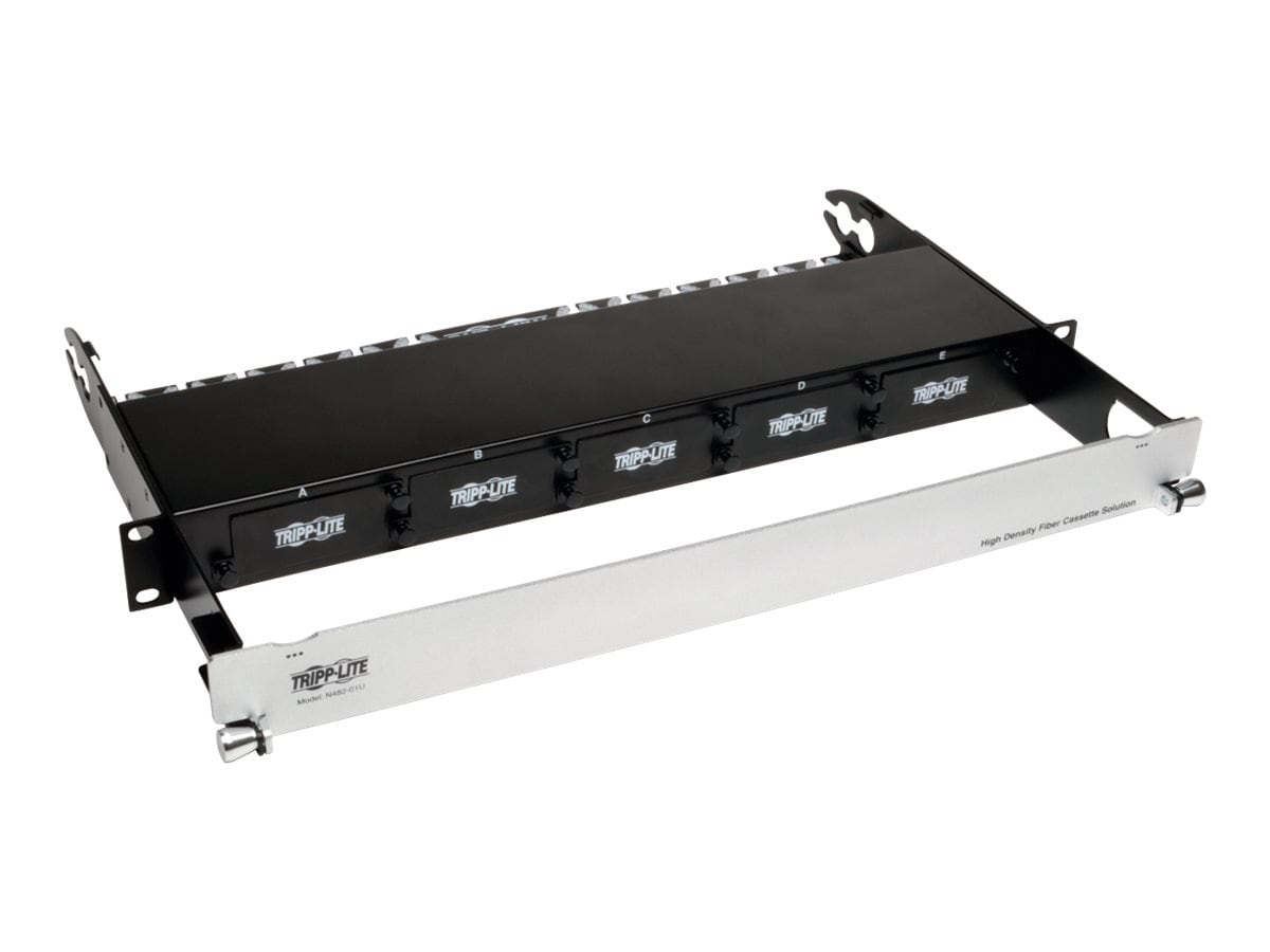 Tripp Lite High Density Rackmount Fiber Enclosure Panel 5 Cassette 1URM - network device enclosure - 1U - 19"