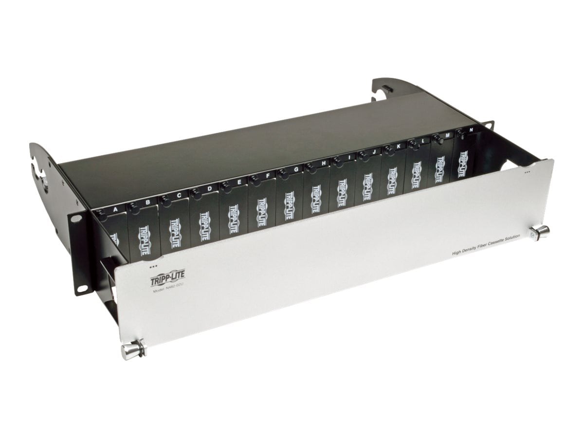 Eaton Tripp Lite Series High Density Rackmount Fiber Enclosure Panel 14 Cassette 2URM - network device enclosure - 2U -