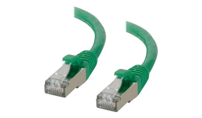 C2G 25ft Cat6 Ethernet Cable - Snagless Shielded (STP) - Green - patch cable - 7.62 m - green