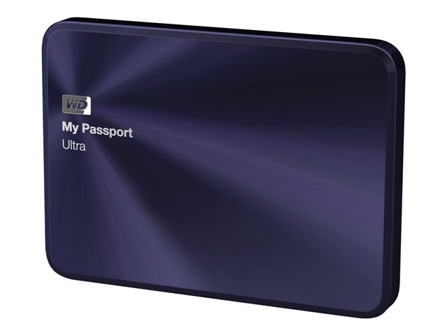 WD My Passport Ultra Metal Edition WDBEZW0020BBA - hard drive - 2 TB - USB 3.0