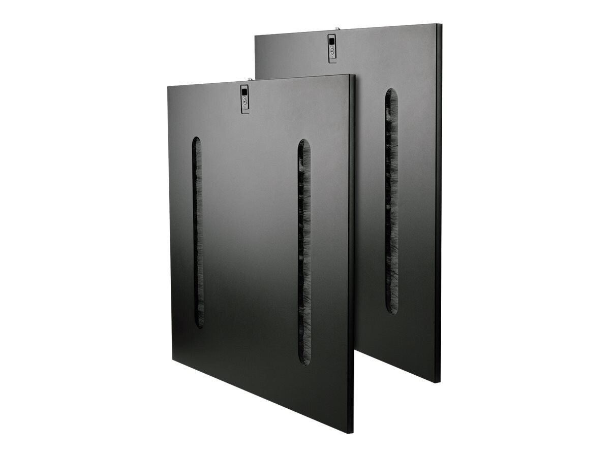 Tripp Lite 42U Rack Enclosure Cabinet Side Panels Cable Pass Through Slots - rack panel - 42U