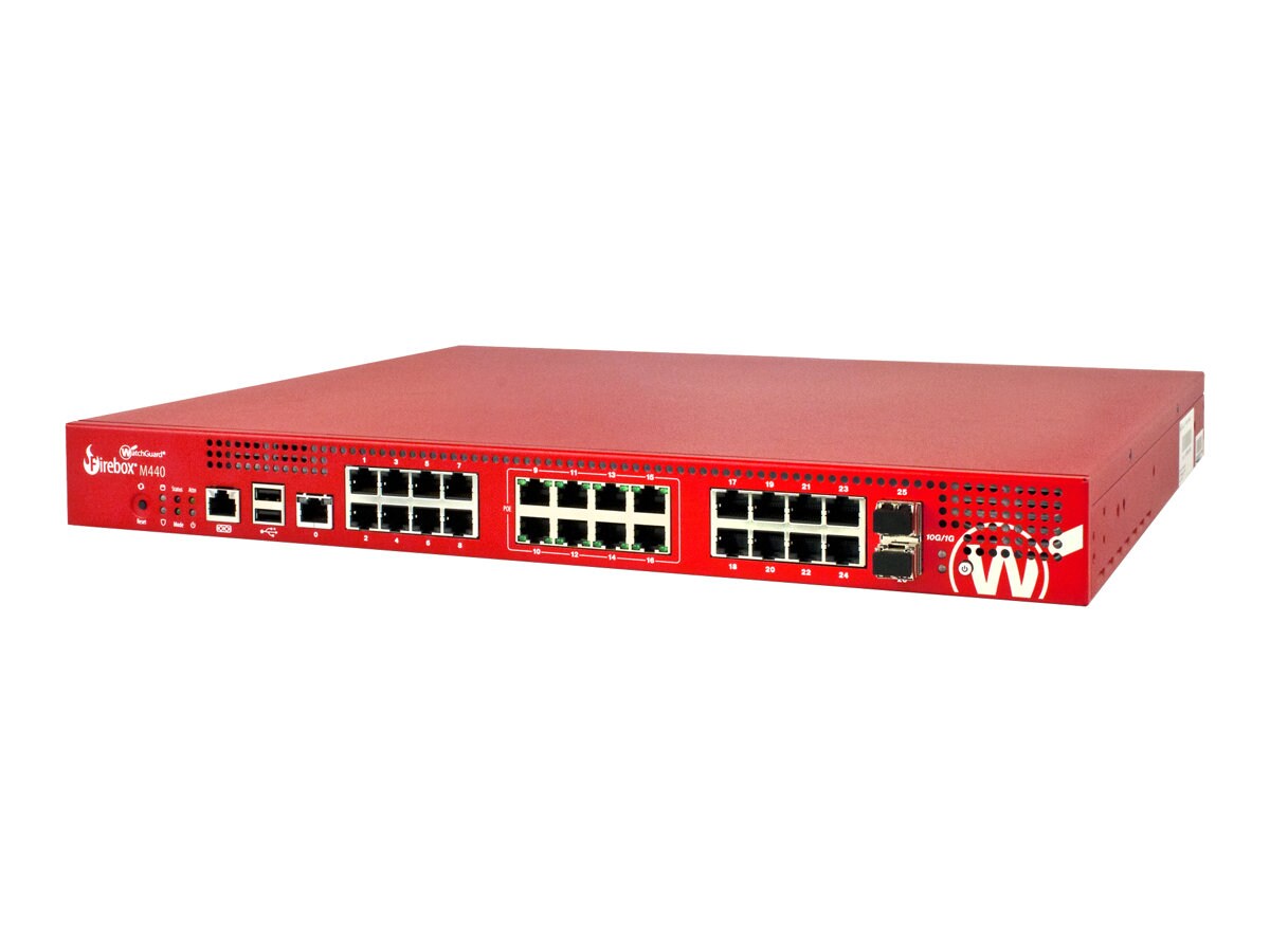 WatchGuard Firebox M440 - security appliance - with 1 year Basic Security Suite