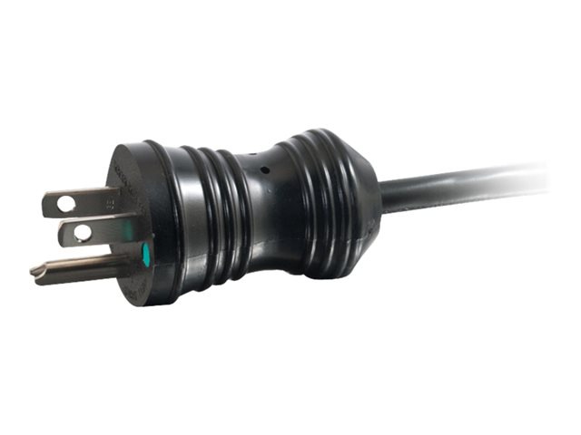 C2G 8ft 18 AWG Coiled Hospital Grade Power Cord (NEMA 5-15P to IEC320C13) -