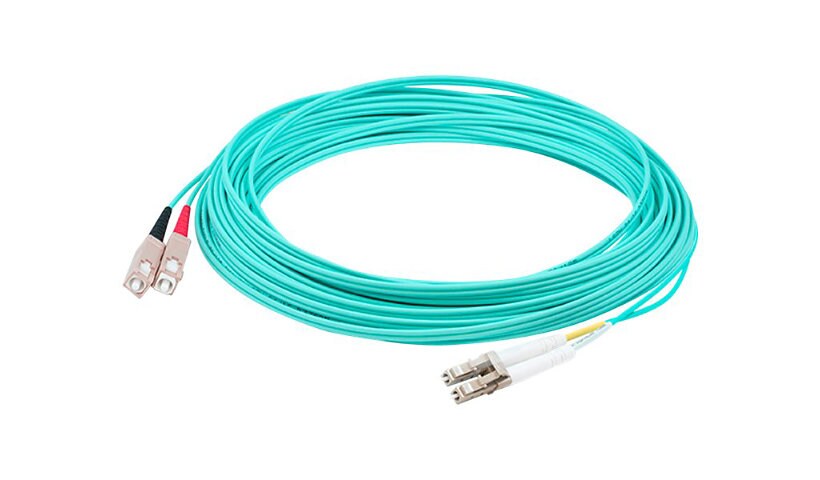 AddOn 3m LC to SC OM3 Aqua Patch Cable - cordon de raccordement - 3 m - turquoise