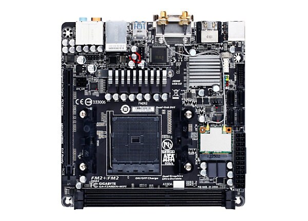 Gigabyte GA-F2A88XN-WIFI - 3.0 - motherboard - mini ITX - Socket FM2+ - AMD A88X