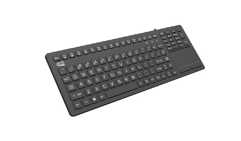 Adesso SlimTouch 270 - keyboard - with touchpad - US - black