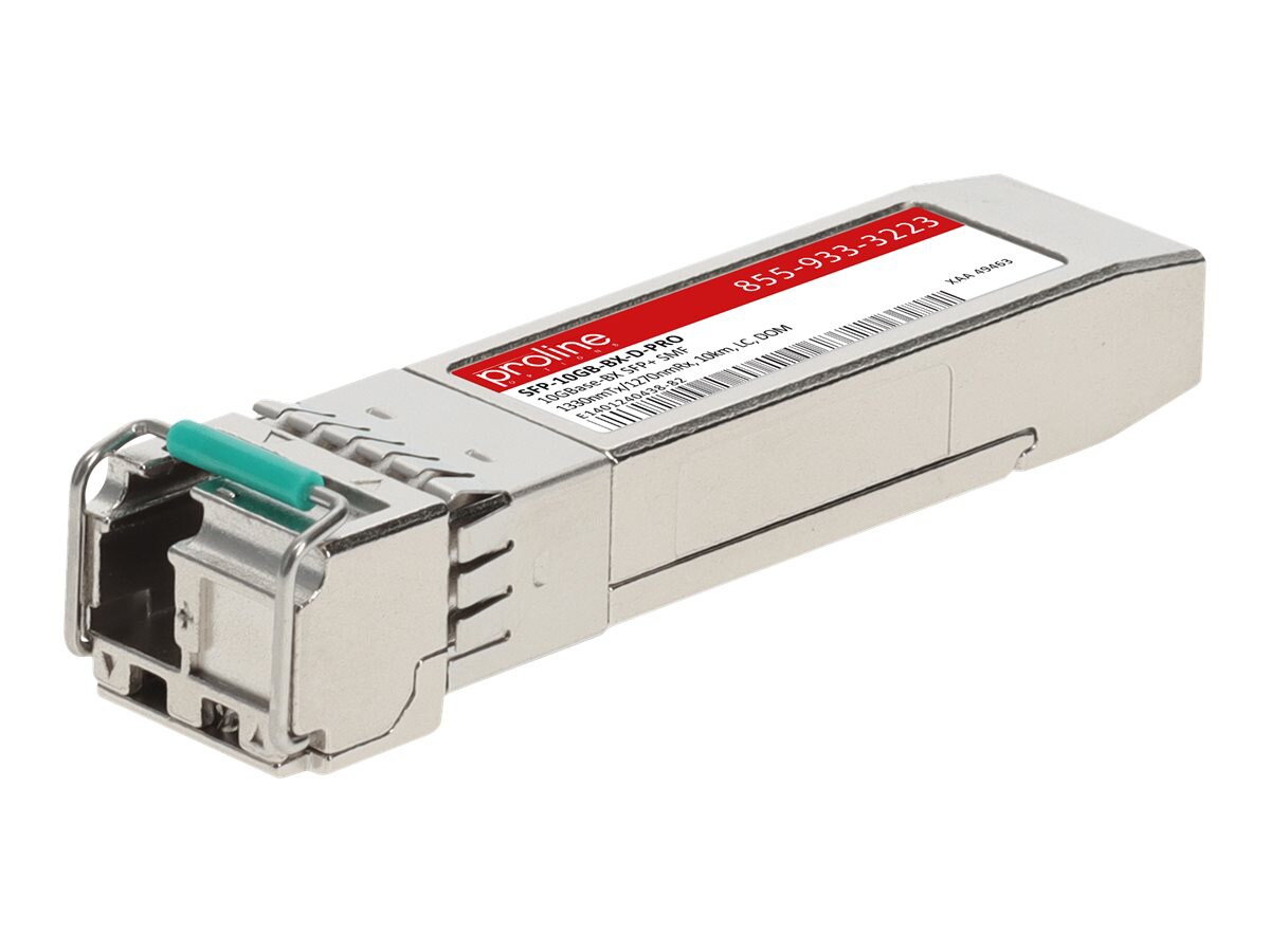 Proline MSA Compliant 10GBase-BX SFP+ TAA Compliant Transceiver - SFP+ transceiver module - 10 GigE
