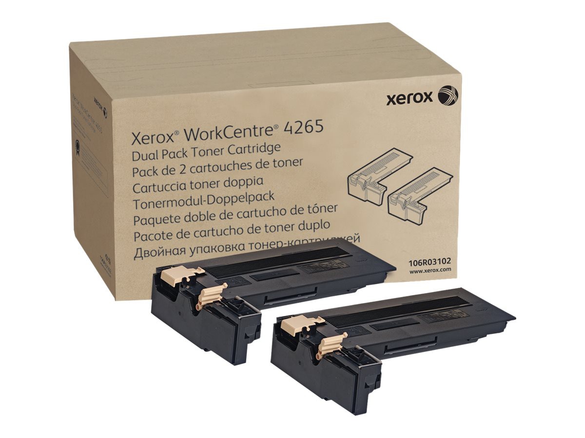 Xerox WorkCentre 4265 - 2-pack - Dual Capacity - black - original - toner c