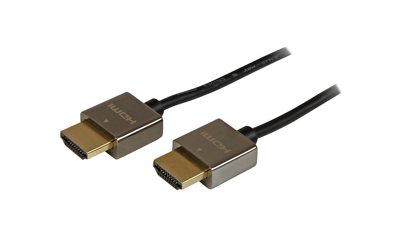 StarTech.com 1m Slim HDMI Cable 4K UHD,Metal Connectors,HDMI w/ Ethernet