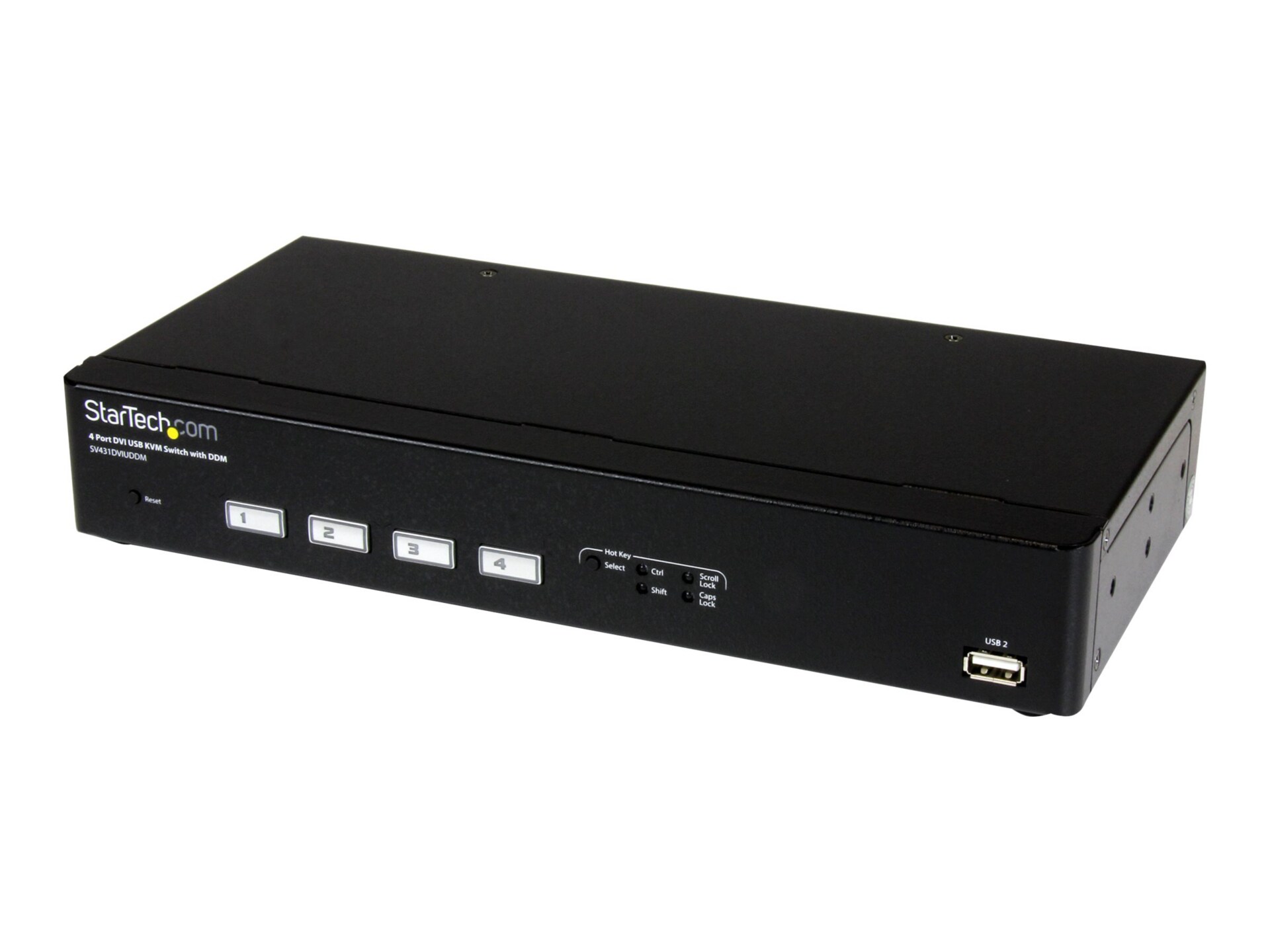 StarTech.com 4 Port USB DVI KVM Switch with DDM Fast Switching and Cables