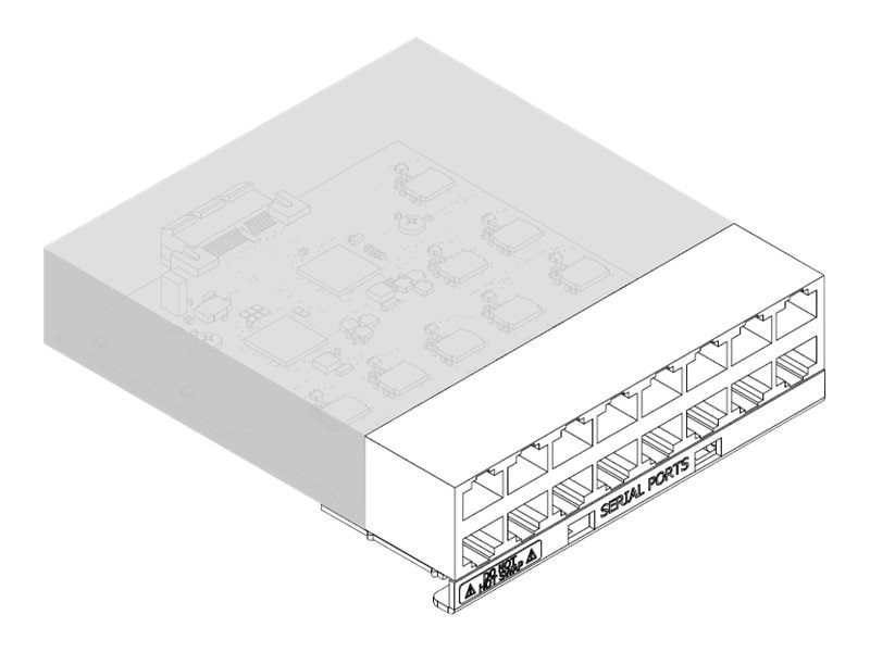 Lantronix SLC 8000 16 Device Port RJ45 I/O Module - expansion module - RS-2