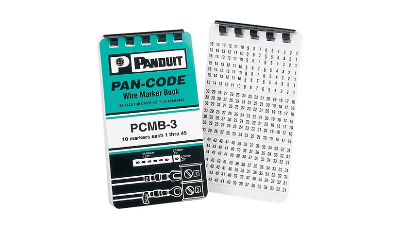 Panduit Pre-Printed Marker Book A-Z + - Blank - wire / cable marker (prepri