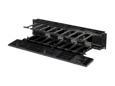 Ortronics Horizontal Cable Manager - rack cable management panel with cover