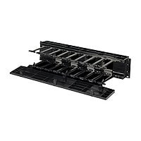 Ortronics Horizontal Cable Manager - rack cable management panel with cover