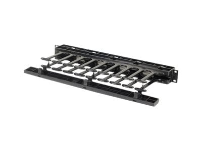 Ortronics Horizontal Cable Manager, Single Sided rack cable management pane