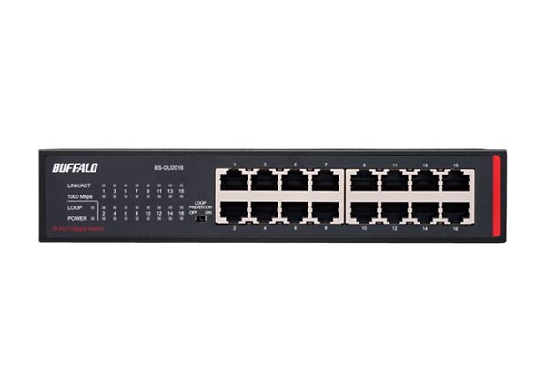 BUFFALO BS-GU20 Series BS-GU2016 - switch - 16 ports - rack-mountable