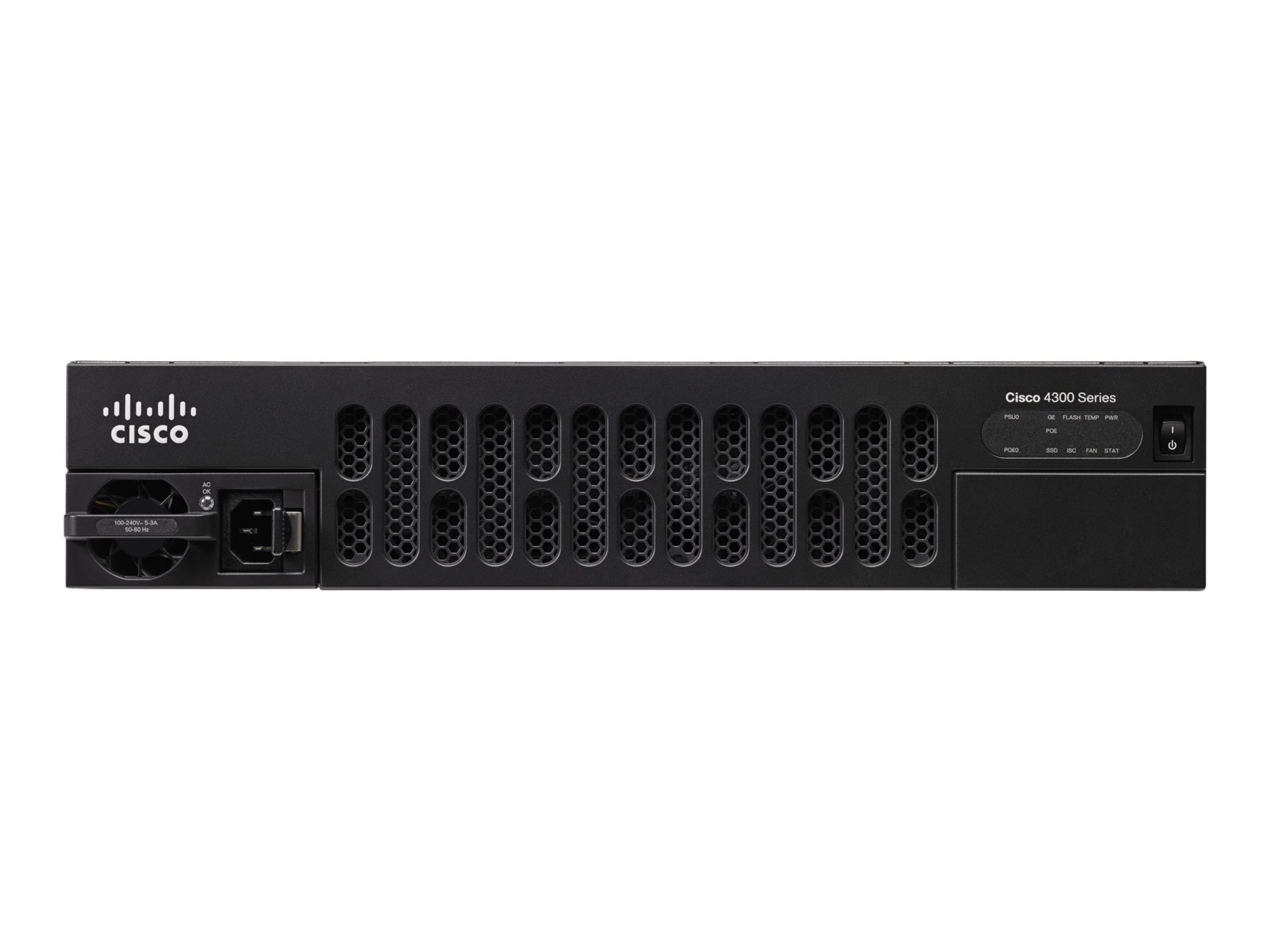 Thumbnail 2 of 4 for Cisco Integrated Services Router 4351 - Application Experience with Voice Bundle - router - rack-mountable