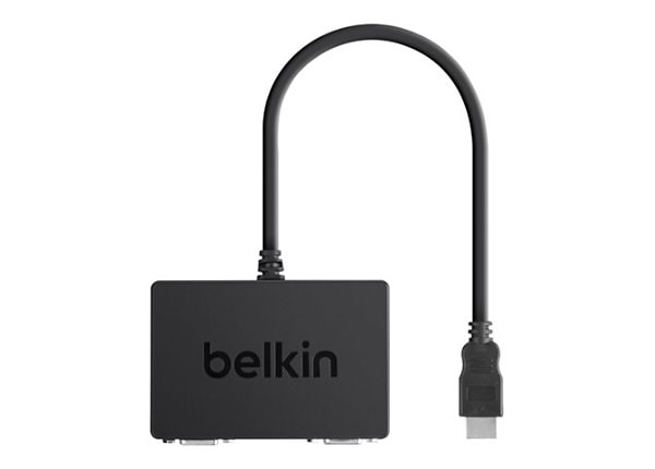 Belkin HDMI to 2x VGA Video Adapter w/ Audio for Laptop / Ultrabook
