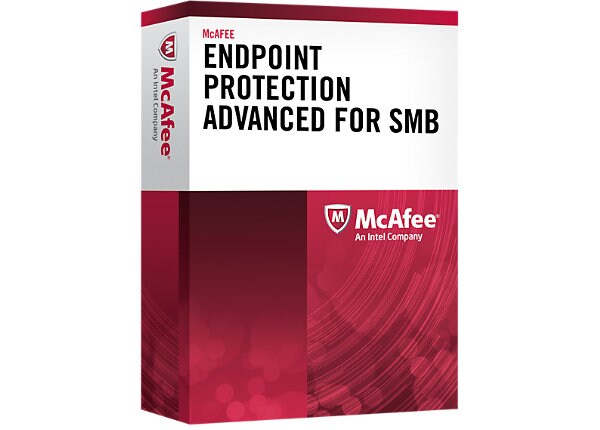 McAfee Endpoint Protection Advanced for SMB - subscription license (1 year) + 1 Year Gold Business Support - 1 node