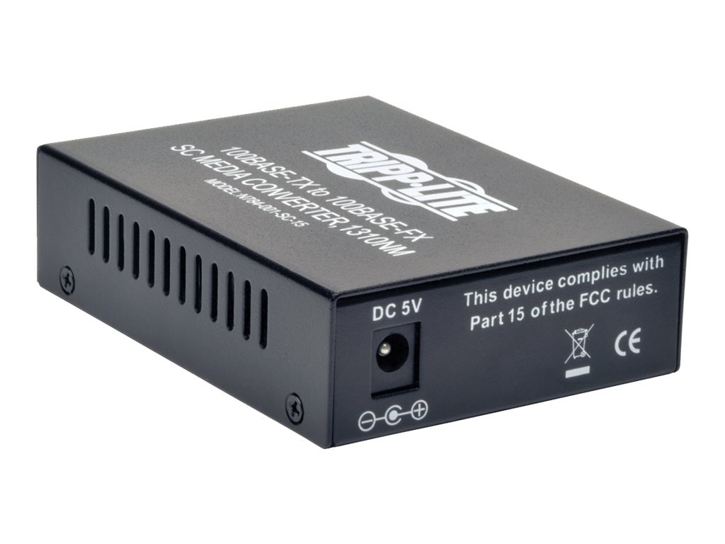 Eaton Tripp Lite Series 10/100 UTP to Singlemode Fiber Media Converter - fiber media converter - 10Mb LAN, 100Mb LAN