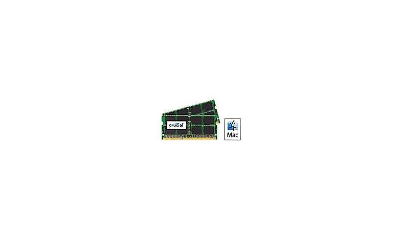 Crucial - DDR3 - 8 GB: 2 x 4 GB - SO-DIMM 204-pin - unbuffered
