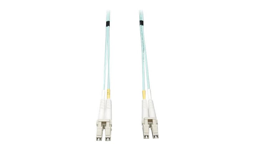 Tripp Lite 7M 10Gb Duplex Multimode 50/125 OM3 Fiber Cable LC/LC Aqua 23ft