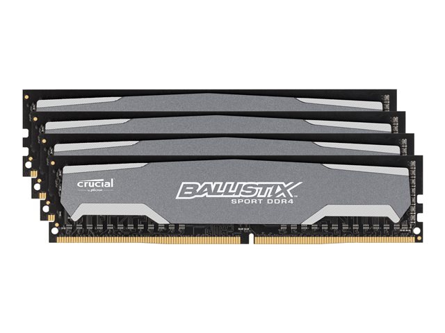 Ballistix Sport - DDR4 - 32 GB : 4 x 8 GB - DIMM 288-pin