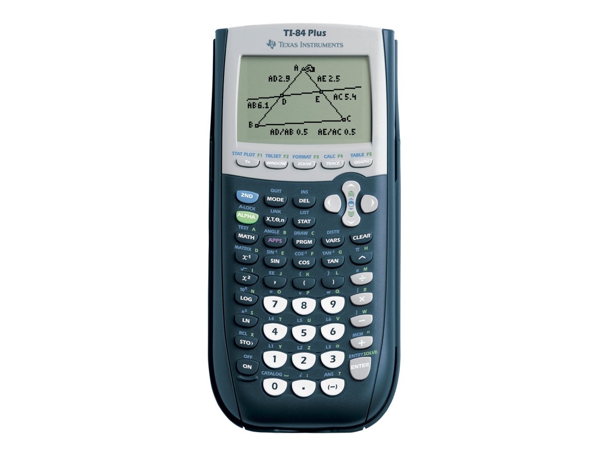 ✓ Texas-Instruments TI-84 Plus Calculatrice Graphique - Affichage 8 Lignes  par 16 Caractères - Prend en Charge en stock - 123CONSOMMABLES