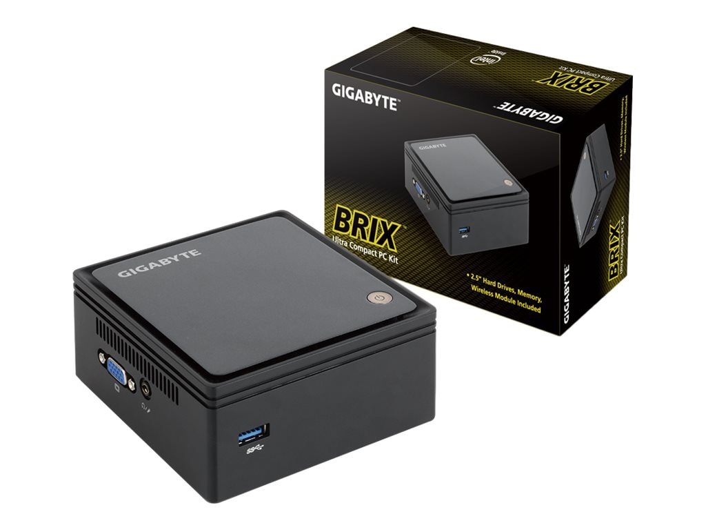 Gigabyte BRIX GB-BXBT-2807 (rev. 1.0) - Ultra Compact PC Kit - Celeron N2807 1.58 GHz - 0 MB