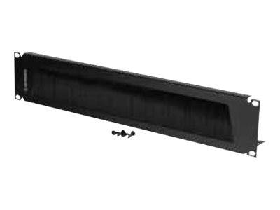 Ortronics cable management panel with brush - 2U - 19"