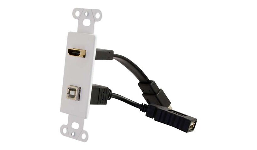 C2G HDMI and USB Pass Through Wall Plate - mounting plate