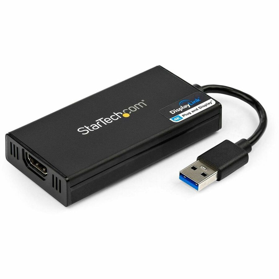 USB 3.0 to Dual HDMI Adapter - 1x 4K 30Hz & 1x 1080p - External Video &  Graphics Card - USB Type-A to HDMI Dual Monitor Display Adapter - Supports