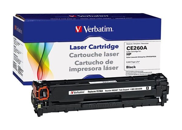 Verbatim - black - toner cartridge ( equivalent to: HP CE260A )