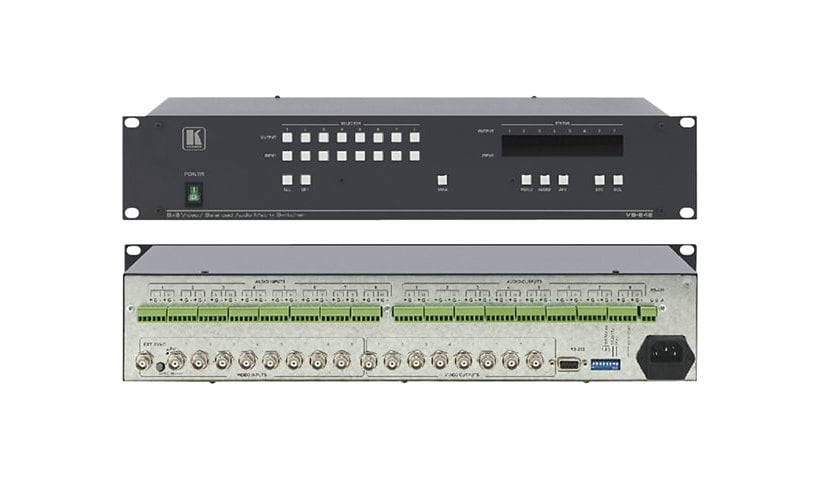 Kramer VS-848 8x8 Video/Balanced Audio Matrix Switcher - video/audio switch