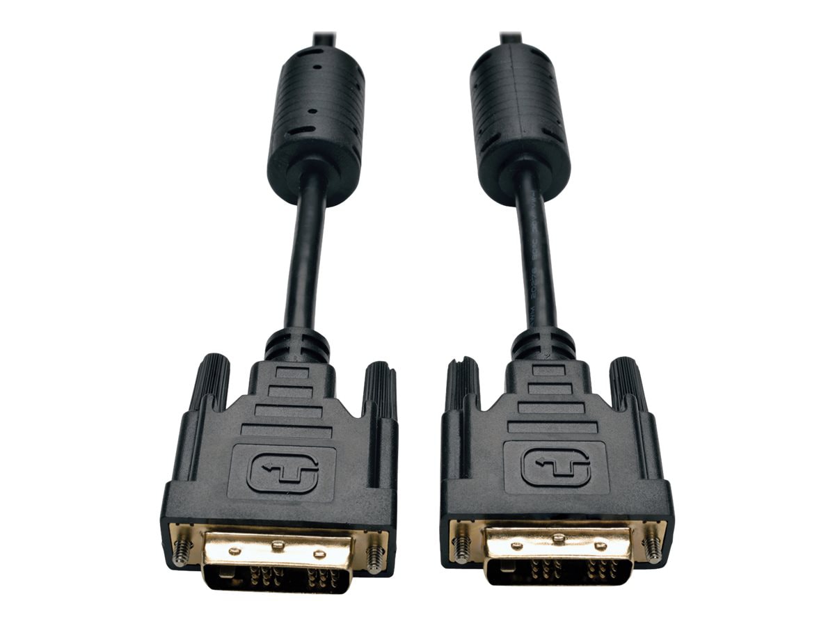 Eaton Tripp Lite Series DVI Single Link Cable, Digital TMDS Monitor Cable (DVI-D M/M), 3 ft. (0.91 m) - DVI cable - 91.4