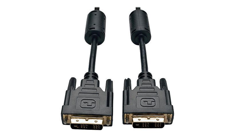 Eaton Tripp Lite Series DVI Single Link Cable, Digital TMDS Monitor Cable (DVI-D M/M), 3 ft. (0.91 m) - DVI cable - 91.4