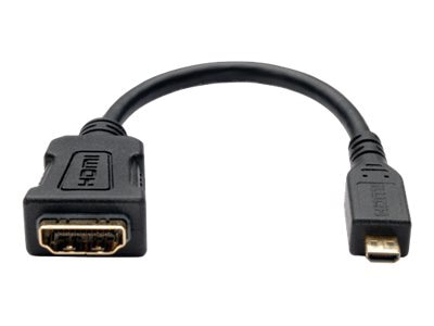 Tripp Lite Micro HDMI to HDMI Adapter Converter Cable Type D M/F 6in 6"