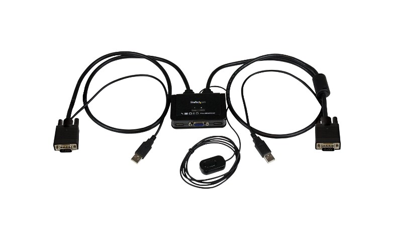 StarTech.com 2 Port VGA KVM Switch Cables - Bus Power, Remote Switch - SV211USB - KVM Modules - CDW.com