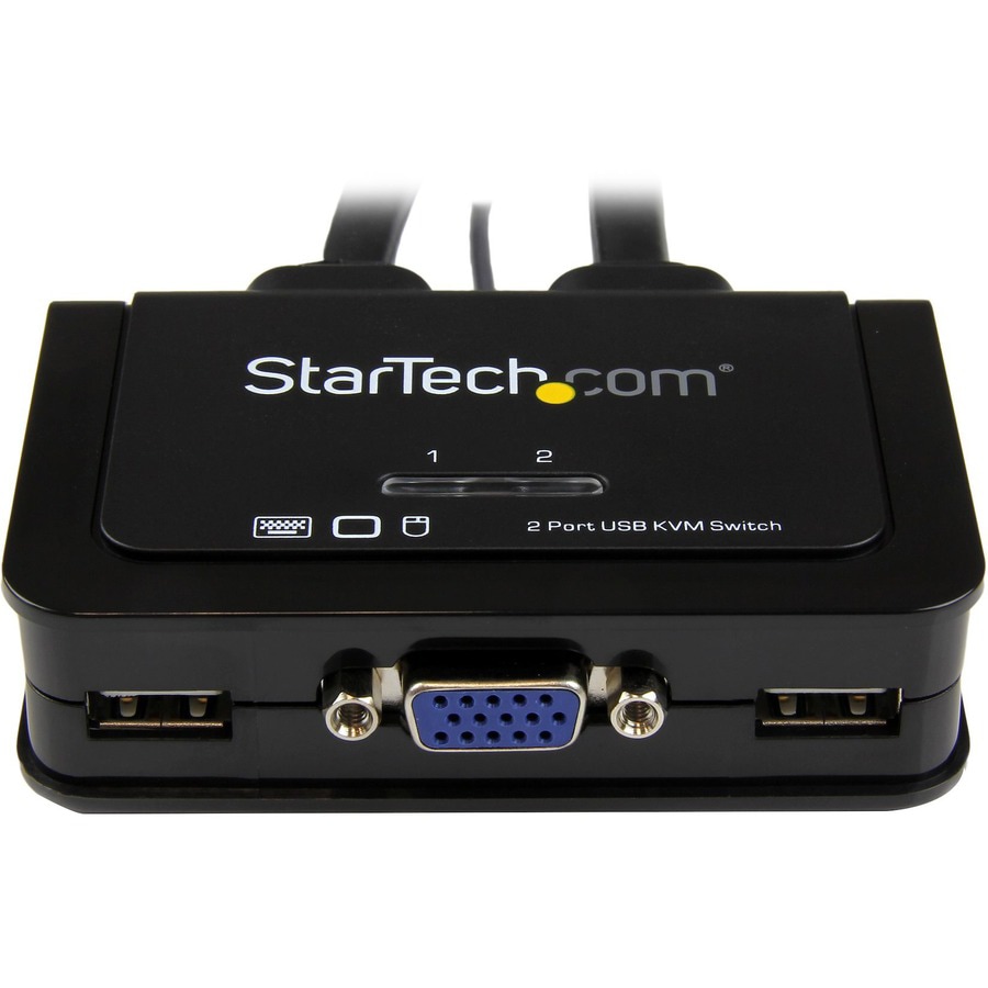 Thumbnail 2 of 6 for StarTech.com 2 Port USB VGA Cable KVM Switch - USB Powered with Remote Switch - KVM with VGA - Dual Port VGA KVM Switch